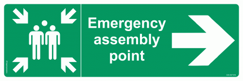 Πινακίδα Emergency Assembling Point - Σημείο συγκέντρωσης