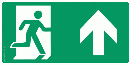 Πινακίδα Fire Exit - Έξοδος Κινδύνου