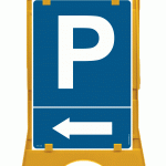 Πινακίδα Λάμδα Parking δεξιά