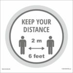 Αυτοκόλλητα Δαπέδου - Keep your distance