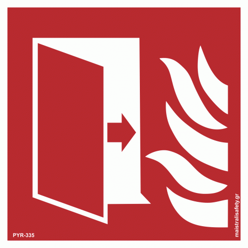 Πινακίδα Πόρτα Πυρασφάλειας