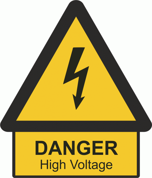 Κίνδυνος Ηλεκτροπληξίας Danger High Voltage