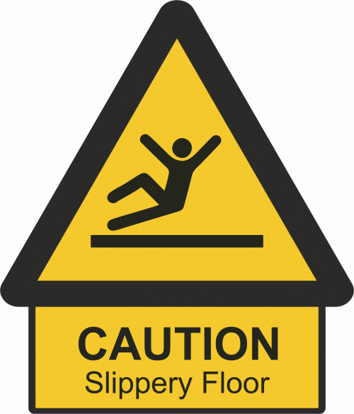 Κωδ. WAR-008-EN Slippery Surface