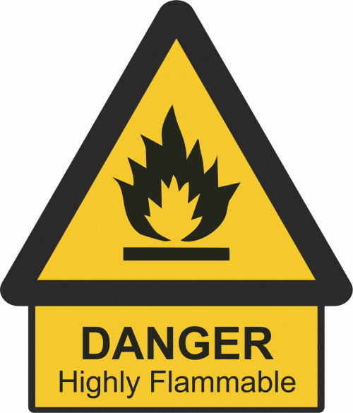 Κωδ. WAR-010-EN Flammable Material