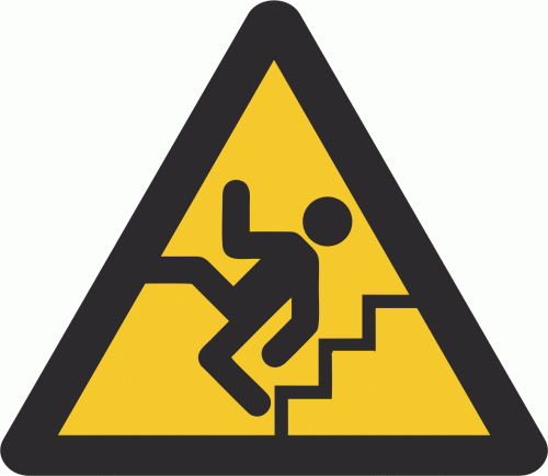 Προσοχή Σκάλες - Caution Stairs